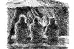 03-2017_1_medium-Avraham-riceve-i-tre-inviati-e-Sara-ride-nella-tenda-Gen.-18-8-15-disegno-di-Stefano-Levi-della-Torre