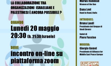 VOCI PER LA PACE – LUNEDI’ 20 MAGGIO – INCONTRO ONLINE